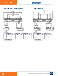 Thumbnail of document Data Sheet - EXLUX 6000 Series Fluorescent Luminaires